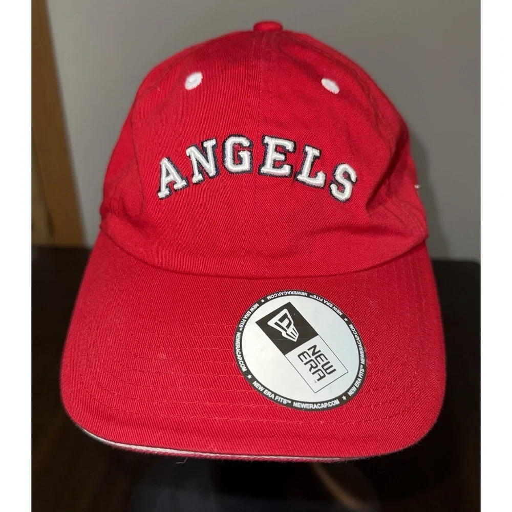 Angels Red Baseball Cap MLB 08 The Show Promotional Hat New Era Adjustable Strap